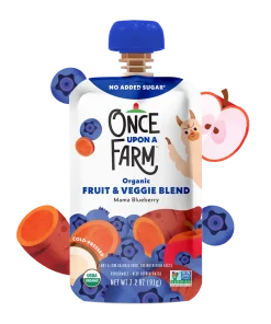 Once Upon A Farm – Organic Fruit & Veggie Blend: Mama Blueberry, 91g