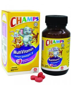 Champs Multivitamin with Omega-3 Chewable Tablet (Fruity) 60s