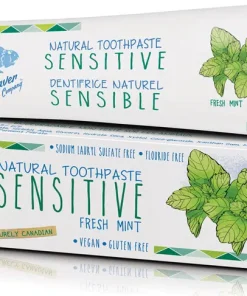 The Green Beaver Company Natural Toothpaste for Sensitive Teeth: Fresh Mint – 75mL